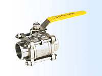 三片式對焊球閥